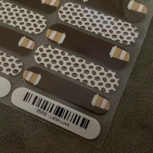 Jamberry Nail Wraps LATTE LOVE —Full Sheet $5